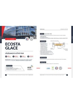 Panneaux de façade en glace - ECOSTA GLACE