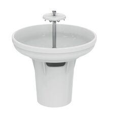 Vasque en céramique sur pied pour collectivités | Circulaire