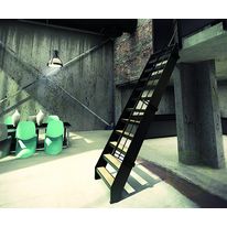 Echelle de meunier bois et acier pour petits espaces | Stairkaze Z5