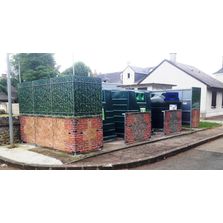 Palissades caches conteneurs à colonnes aériennes | Belben