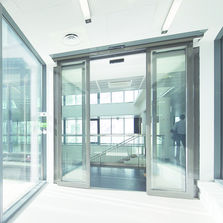 Porte vitrée automatique coulissante coupe-feu 60, 90 ou 120 minutes | Porte vitrée automatique coulissante EI 60, EI 90 et EI 120