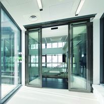 Porte vitrée automatique coulissante coupe-feu 60, 90 ou 120 minutes | Porte vitrée automatique coulissante EI 60, EI 90 et EI 120