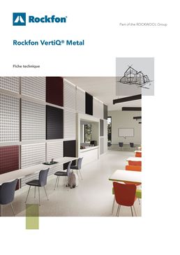 Rockfon VertiQ® Metal | Panneau mural acoustique en laine de roche et finition métal