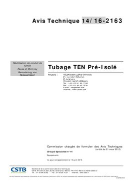 Tubage Ø80 à 200mm TEN Liss Pré-isolé (épaisseur 30mm) - Double Peau Inox 316L Intérieur/Extérieur | SITE009154