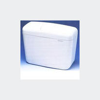 Réservoir WC Regiplast Duetto - Double Débit, Attenant/semi-bas, Blanc, Isolation Condensation