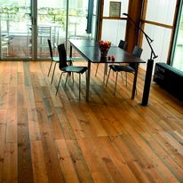 Parquet trois plis clipsable en pin maritime | Verniland Parquet Click