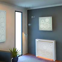 Cache radiateur en plâtre | Radia.5 Constellation