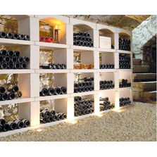 Casiers à bouteilles modulaires en pierre reconstituée | Inovo Vinho