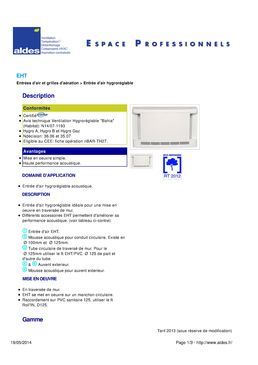 Système de ventilation pour bâtiment isolé par l'extérieur | EHT