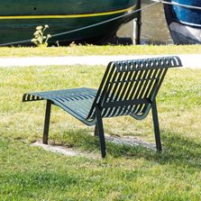 Chaise longue en lames d'acier | Miramar