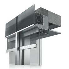 Façade rideau à protection solaire intégrée | heroal C 50 avec heroal VS Z