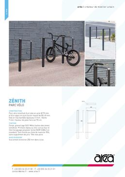 Parc vélos en tube d'acier | ZÉNITH 