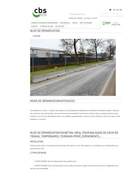 Bloc de démarcation | CBS Beton 