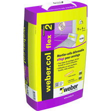 Mortier-colle allégé pour carrelage | Weber.col Flex ²
