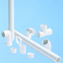 Raccords et tubes d'évacuation des eaux | Raccords et tubes PVC blanc