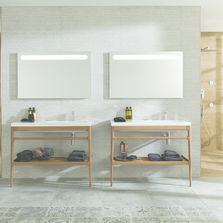 Vasques suspendue en céramique blanche | Vasques hôtel