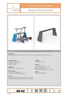 Range trottinettes | Range trottinettes Ecolor en acier écoconçu