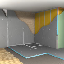 Panneau en polystyrène extrudé pour l'aménagement de salle de bains | Panneau de construction