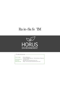 Cuve de collecte des EP pour réalimentation de maisons individuelles | Rain-Safe