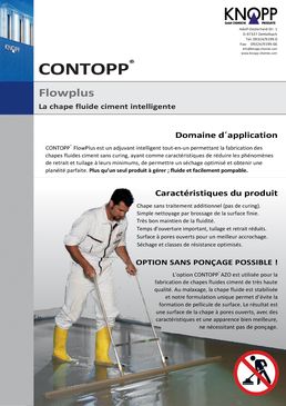 Adjuvant pour chape anhydrite | Contopp AZO Flowplus