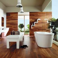 Grès cérame émaillé effet plancher | Montréal