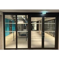 Porte va-et-vient 1 vantail / 2 vantaux en acier pare-flamme - E30 | Gamme SteelTeq