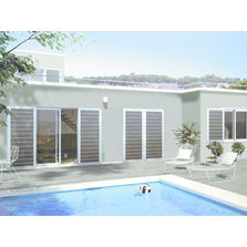 Volet coulissant en aluminium sans rail apparent | Volet coulissant