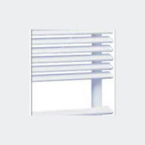 Sèche-serviettes à eau chaude avec tubes horizontaux ovales | Terra