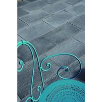 Dalle de sol en pierre reconstituée imitation schiste gris | Ardoisiere