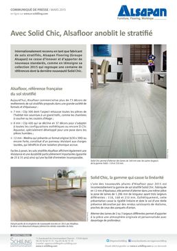 Revêtement de sol stratifié en 172 mm de largeur | Alsafloor Solid Chic