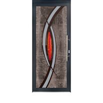 Portes d'entrée vitrées art déco