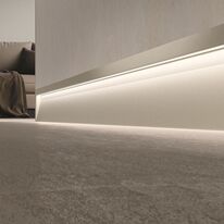 Plinthe aluminium lumineuse | Prolight Metal Line SKL/2 avec éclairage LED indirect