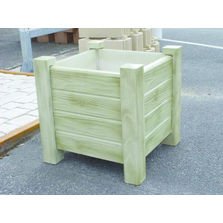 Bac à fleurs aspect bois autoclavé | Bac en kit