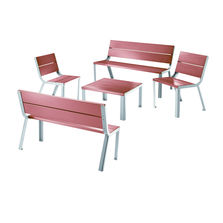 Ligne de mobilier urbain à finition aspect cuir | Optima