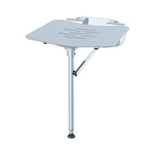 Tabouret mural escamotable avec pied en laiton chromé pour douche | 8331 01