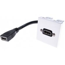 Plastron 45 x 45 avec câble HDMI coudé - 10 cm | Réf. 102674 