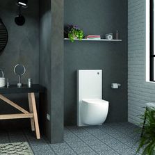 Batisupport autoportant avec habillage et WC à broyeur intégré | W40SP Silence Box
