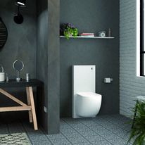 Batisupport autoportant avec habillage et WC à broyeur intégré | W40SP Silence Box