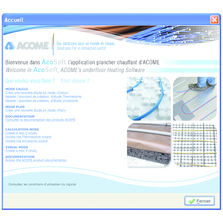 Logiciel de dimensionnement de planchers chauffants | Acosoft