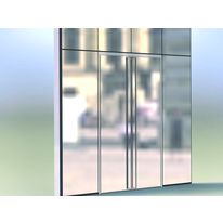 Porte aluminium à vitrage collé | ADS 75 SG