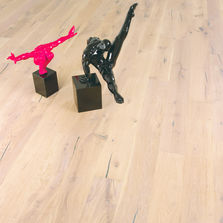 Parquet en chêne contrecollé  huilé blanc ou fumé | Design Déco Contrecollé