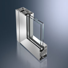 Menuiserie en aluminium à ouvrant caché et joint d'étanchéité en mousse | AWS 75.II/ 75 BD