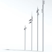 Système d'éclairage scénographique avec rails techniques intégrés | Structure K