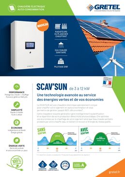 Chaudière électrique de 3 à 12 kW | SCAV’SUN 