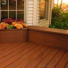 Lame de terrasse en polymère veiné bois | XLM