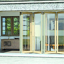 Menuiserie pliante en lamellé-collé | SF 75H