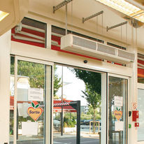 Rideau d&#8217;air chaud de 360 à 2 500 m3/h | Série compact