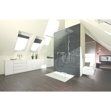 Receveur pour douche à l'italienne en acier émaillé | Xetis