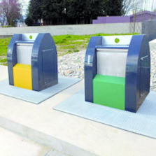 Colonnes enterrées de 3 à 5 m3 de volume | Conteneurs enterrés