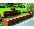 Bassin et mur d'eau en acier corten ou aluminium | Univers Eau